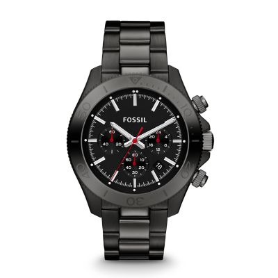 CH2863 - Retro Traveler Chronograph Stainless Steel Watch – Black