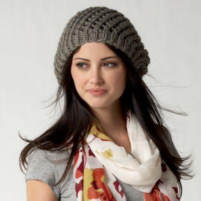 Fossil Phoebe Open Crochet Hat
