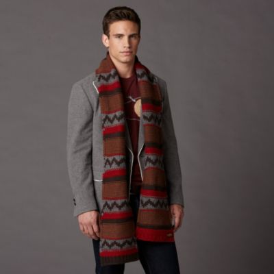 Fossil Tristan Stripe Zig Zag Scarf