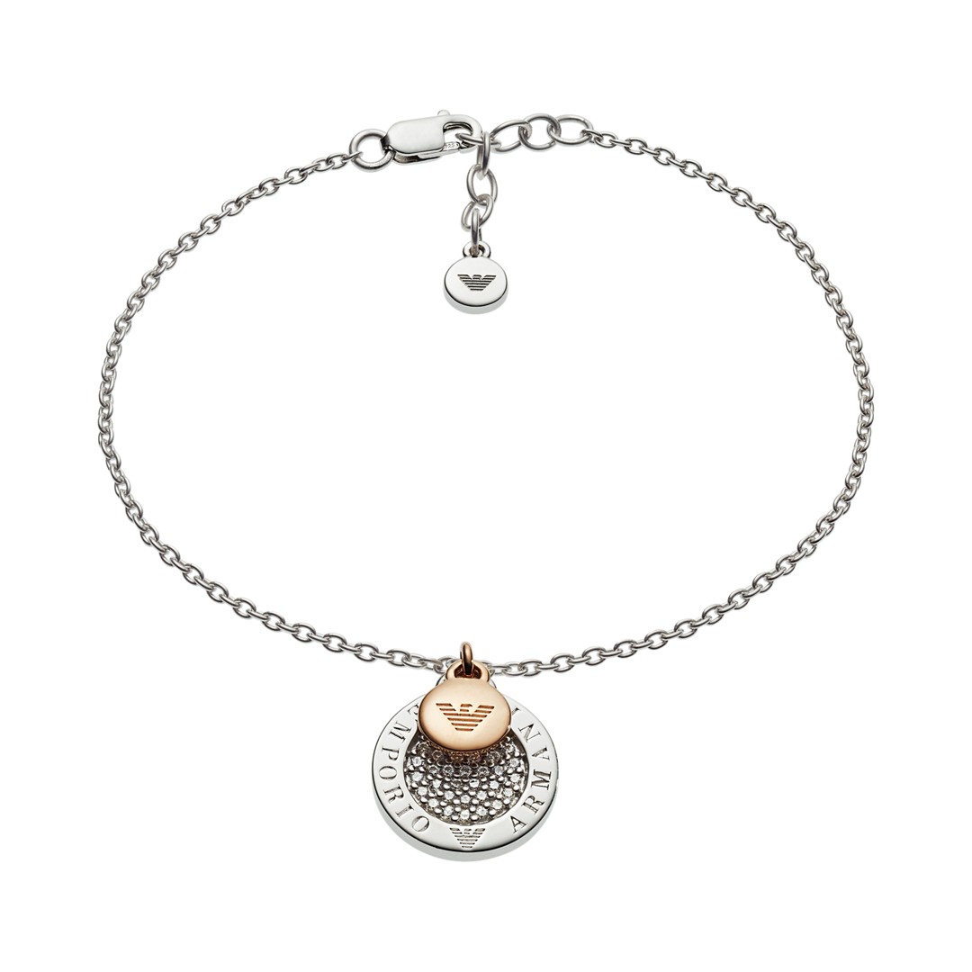 Emporio Armani Emporio Armani Women&Apos;S Two-Tone Sterling Silver Bracelet Eg3378040 Jewelry - EG3378040-WSI Emporio Armani Emporio Armani Women&Apos;S Two-Tone Sterling Silver Bracelet Eg3378040 Jewelry - EG3378040-WSI