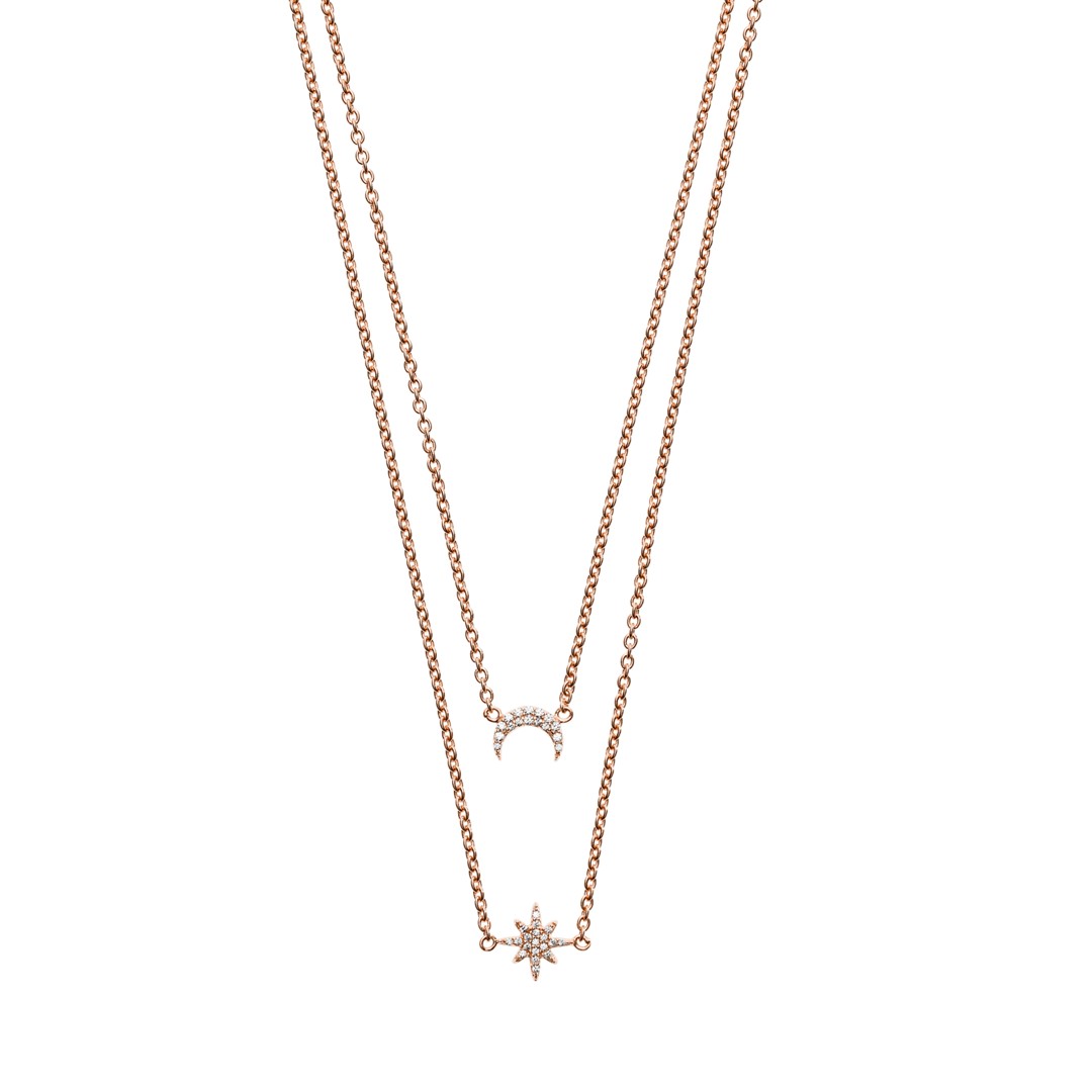 Emporio Armani Emporio Armani Women&Apos;S Rose Gold-Tone Sterling Silver Multi-Strand Necklace Eg3393221 Jewelry - EG3393221-WSI Emporio Armani Emporio Armani Women&Apos;S Rose Gold-Tone Sterling Silver Multi-Strand Necklace Eg3393221 Jewelry - EG3393221-WSI