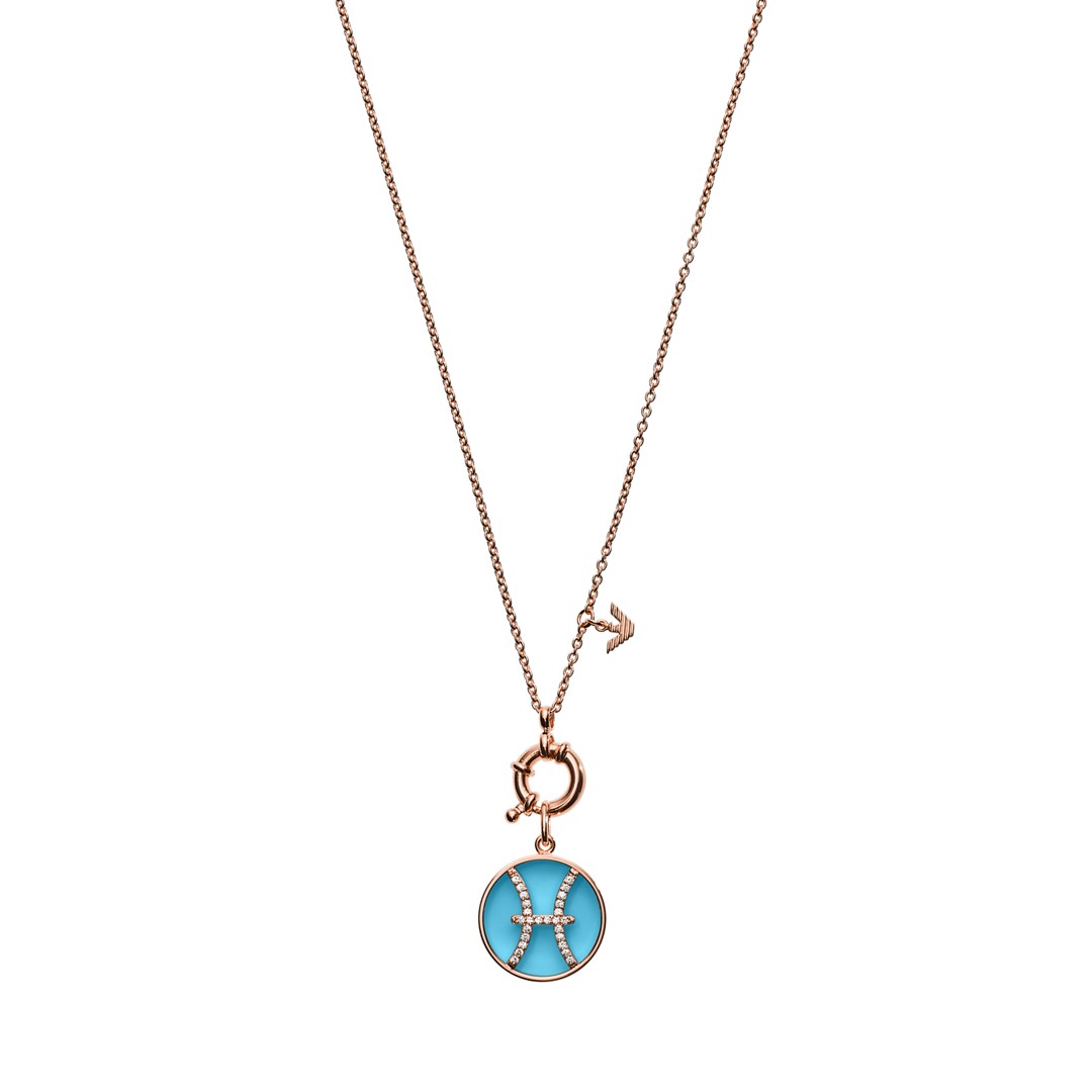 Emporio Armani Emporio Armani Women&Apos;S Pisces Rose Gold-Tonesterling Silver Pendant Necklace Eg3401221 Jewelry - EG3401221-WSI Emporio Armani Emporio Armani Women&Apos;S Pisces Rose Gold-Tonesterling Silver Pendant Necklace Eg3401221 Jewelry - EG3401221-WSI