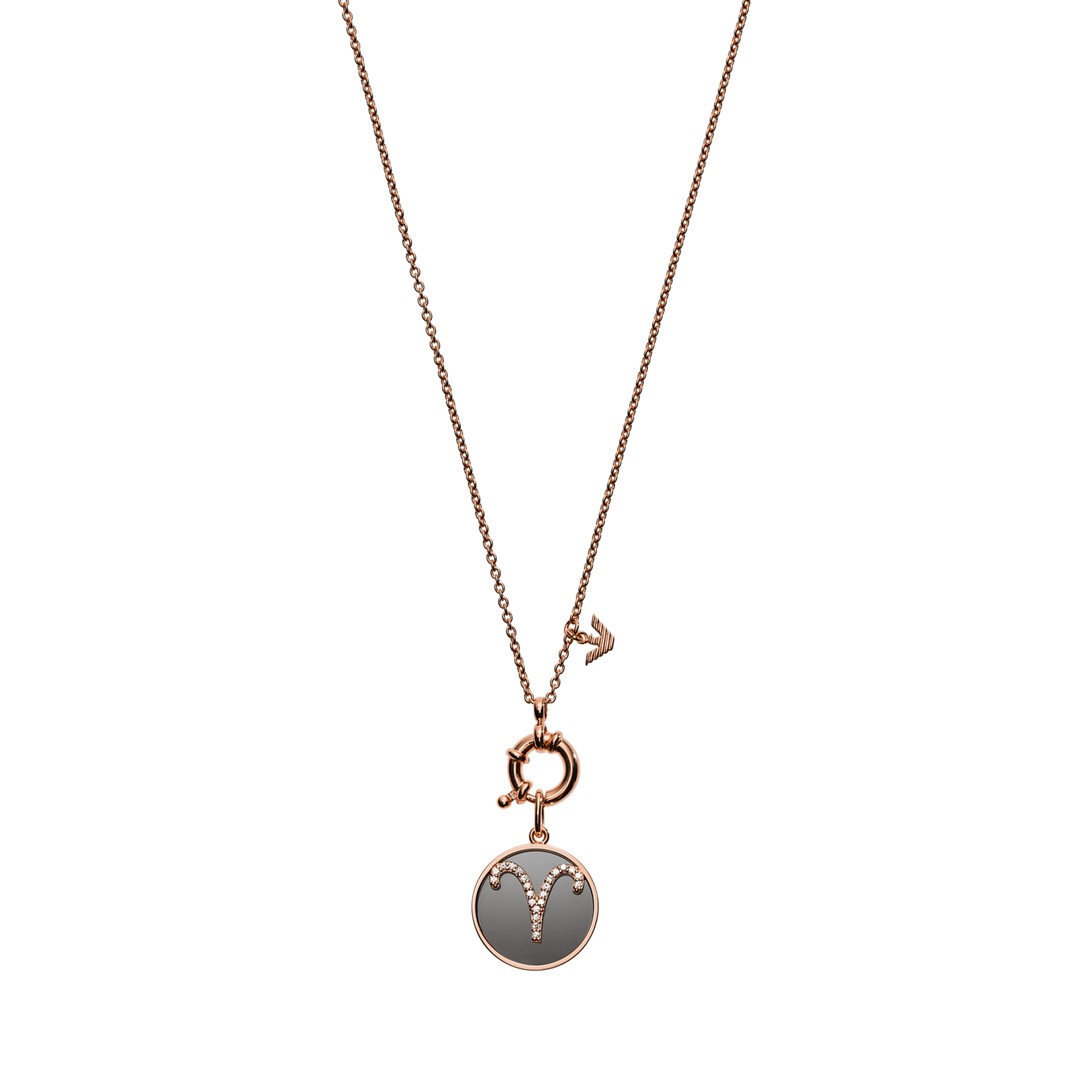 Emporio Armani Emporio Armani Women&Apos;S Aries Rose Gold-Tone Sterling Silver Pendant Necklace Eg3402221 Jewelry - EG3402221-WSI Emporio Armani Emporio Armani Women&Apos;S Aries Rose Gold-Tone Sterling Silver Pendant Necklace Eg3402221 Jewelry - EG3402221-WSI
