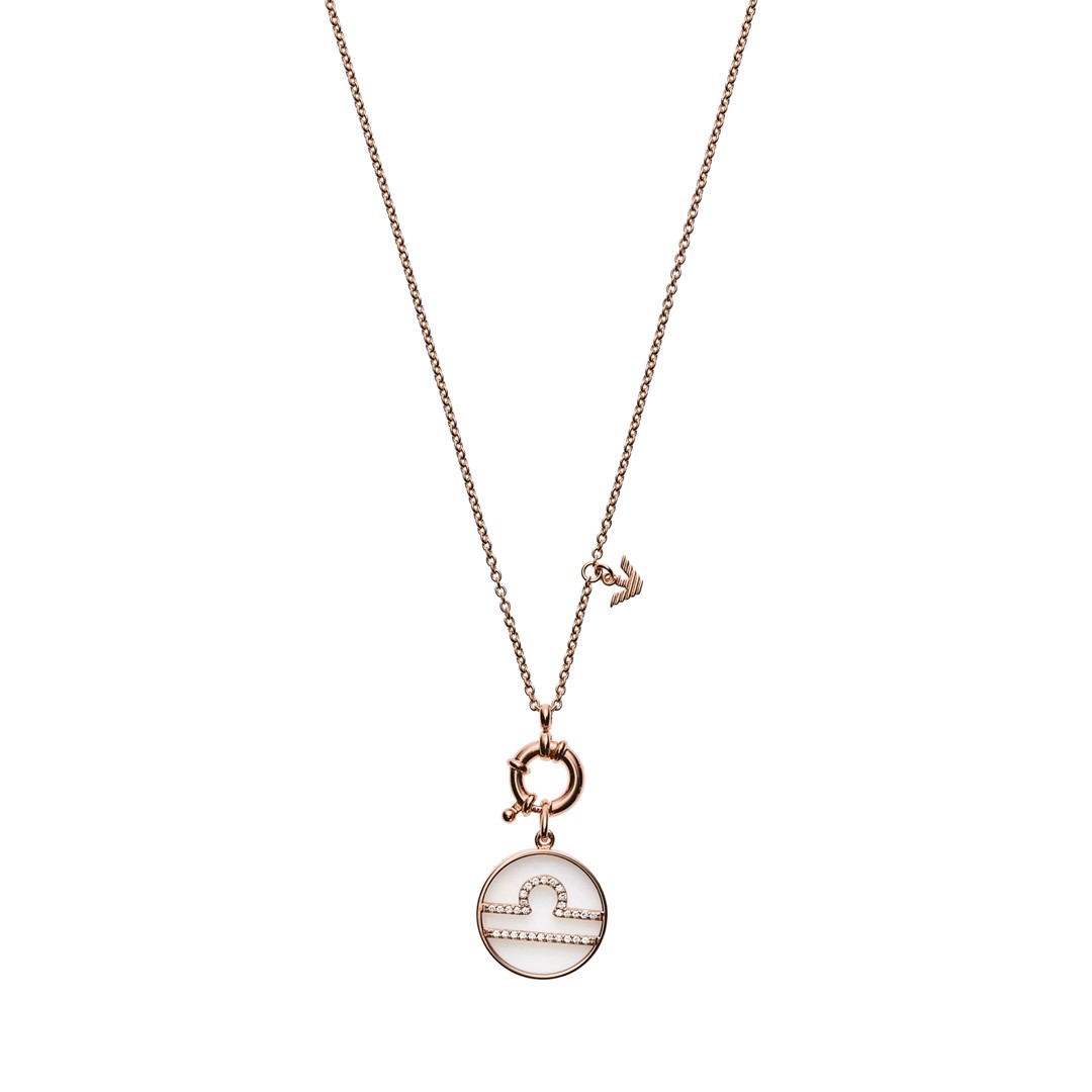 Emporio Armani Emporio Armani Women&Apos;S Libra Rose Gold-Tone Sterling Silver Pendant Necklace Eg3408221 Jewelry - EG3408221-WSI Emporio Armani Emporio Armani Women&Apos;S Libra Rose Gold-Tone Sterling Silver Pendant Necklace Eg3408221 Jewelry - EG3408221-WSI