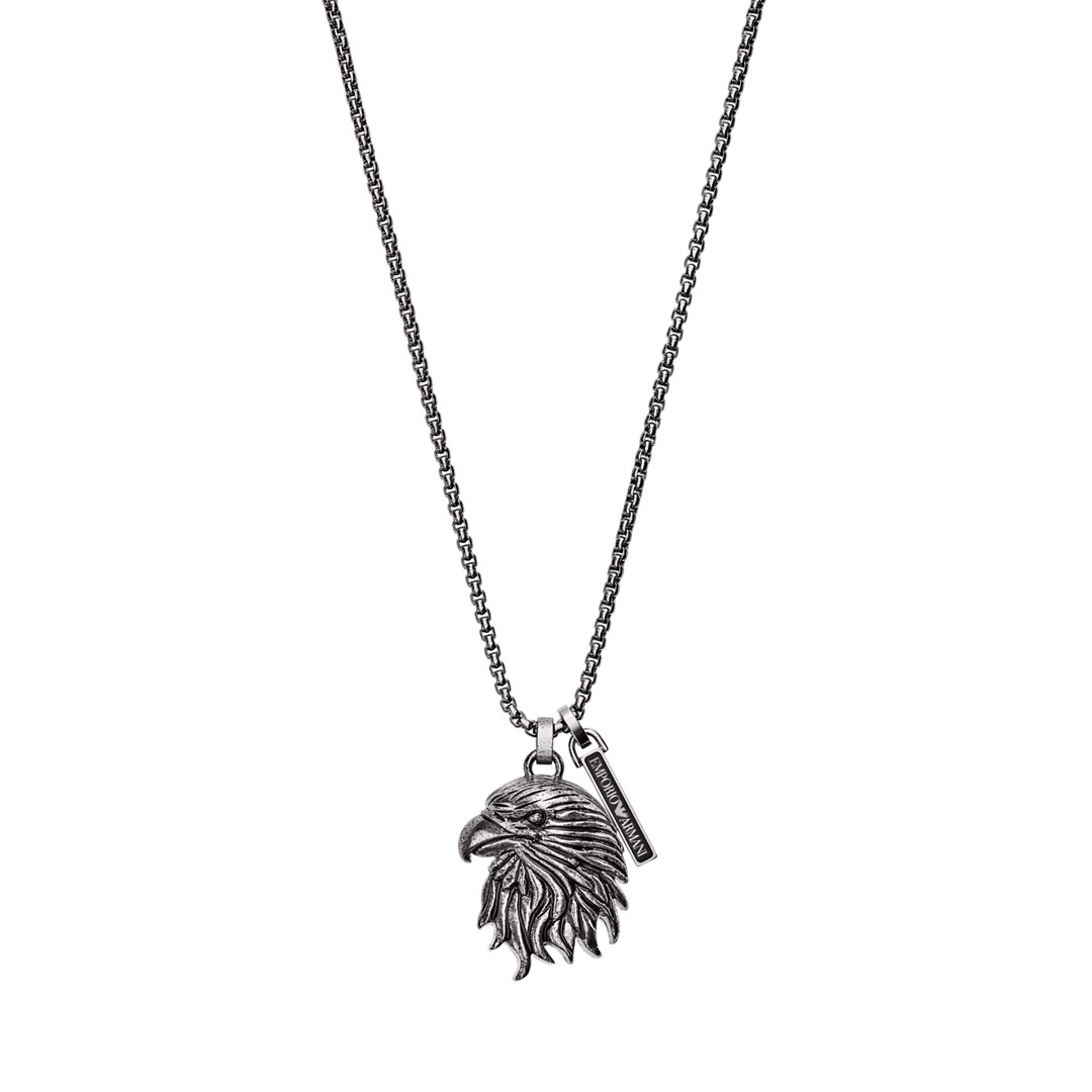 Emporio Armani Emporio Armani Men&Apos;S Eagle Head Stainless Steel Dog Tag Necklace Egs2658040 Jewelry - EGS2658040-WSI Emporio Armani Emporio Armani Men&Apos;S Eagle Head Stainless Steel Dog Tag Necklace Egs2658040 Jewelry - EGS2658040-WSI