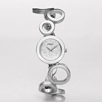 Fossil ES1742, Analog Glitz Silver Dial