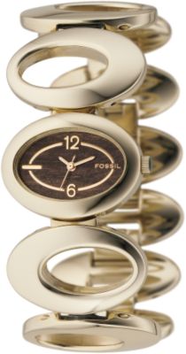 Fossil ES2060 Analog Brown Wood Dial