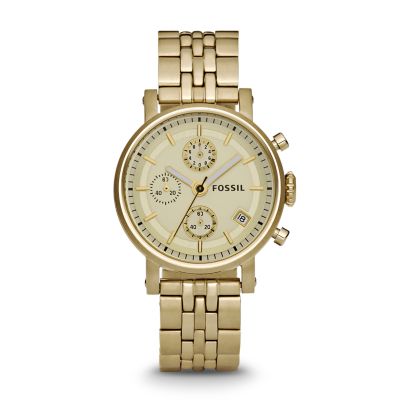 Fossil ES2197 Chronograph Champagne Dial