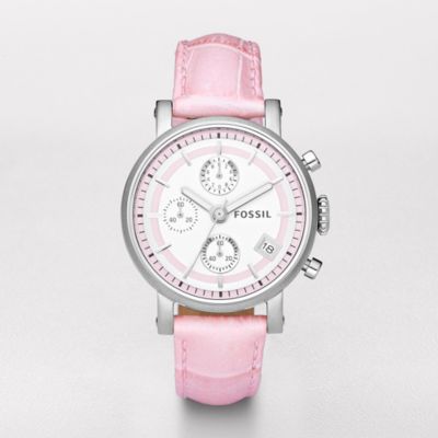 Fossil ES2201 Chronograph Silver Dial