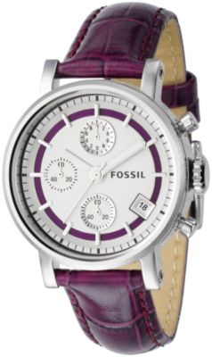 Fossil ES2239 Chronograph Silver Dial