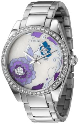 Analog Floral Dial Watch