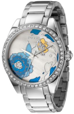 Analog Floral Dial Watch