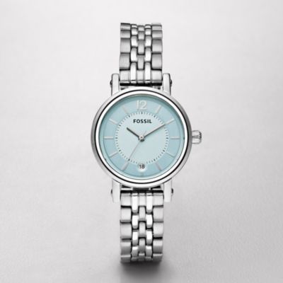 Fossil ES2288 Mini Boyfriend Light Blue Dial