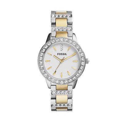 Fossil Analog White Dial Watch