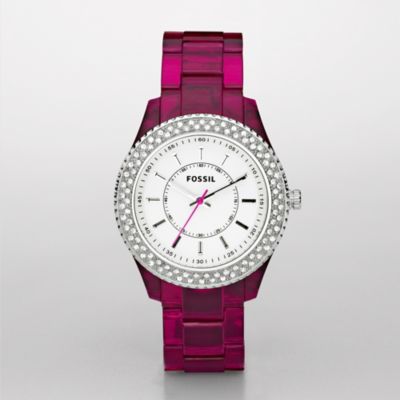 Fossil ES2451, Stella Pink Glitz Topring