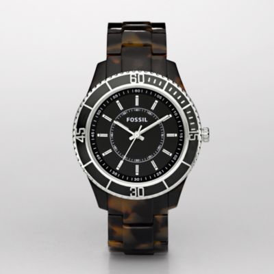 Fossil ES2458, Stella Brown Enamel Topring