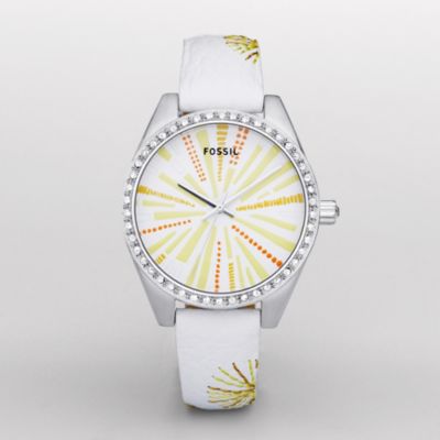 Fossil ES2573, Analog White Dial
