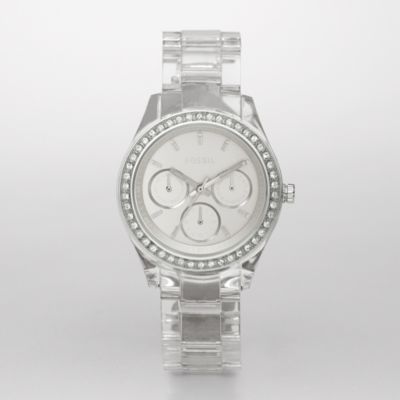 Fossil ES2608 Clear Stella White Dial