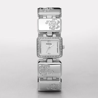 Fossil ES2624, Analog Silver Satin Dial