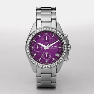 Fossil ES2684, Chronograph Purple Dial