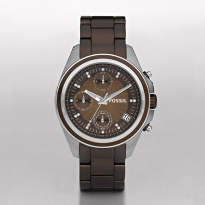 Fossil Decker Boyfriend Aluminum Watch - Brown
