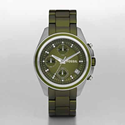 Fossil Decker Boyfriend Aluminum Watch - Green