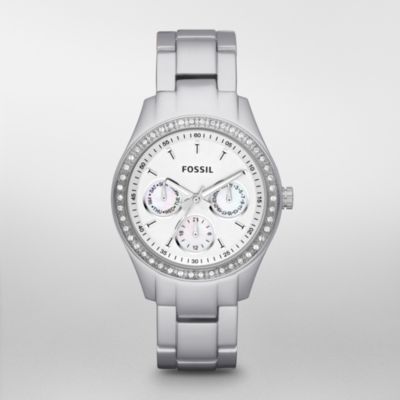 Fossil Stella Boyfriend Aluminum Watch - Silver-Tone
