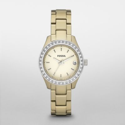 Fossil Stella Mini Aluminum Watch - Champagne