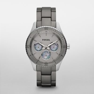 Fossil Stella Aluminum and Stainless Steel Watch Grey