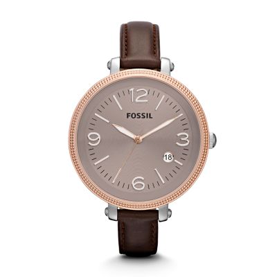 ES3132 - Heather Leather Watch – Brown