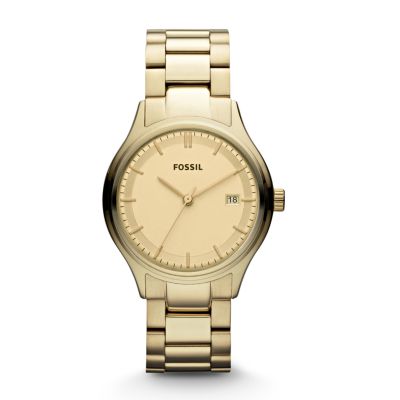 ES3161 - Archival Three Hand Stainless Steel Watch – Gold-Tone