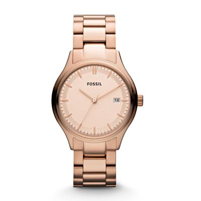 ES3162 - Archival Three Hand Stainless Steel Watch – Rose