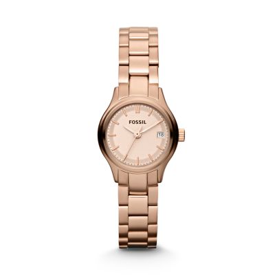 ES3167 - Archival Mini Three Hand Stainless Steel Watch – Rose