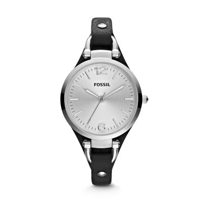ES3199 - Georgia Leather Watch - Black