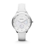 The Editor Leather Watch - White