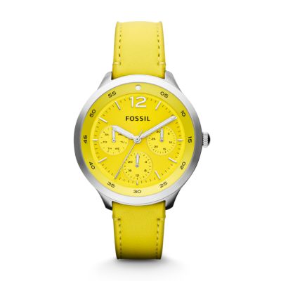 ES3245 - The Editor Leather Watch - Lime