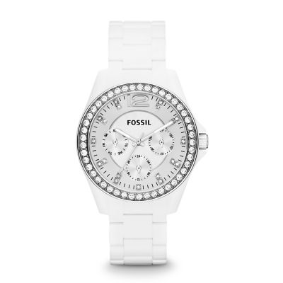 ES3252 - Riley Multifunction Resin Watch - White