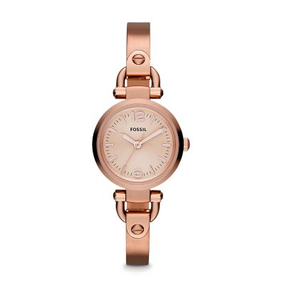 ES3268 - Georgia Mini Three Hand Stainless Steel Watch - Rose