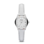 Archival Mini Leather Watch - White