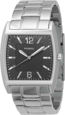 Fossil Mens Strap Dress Watch - Gunmetal Dial - FS4256