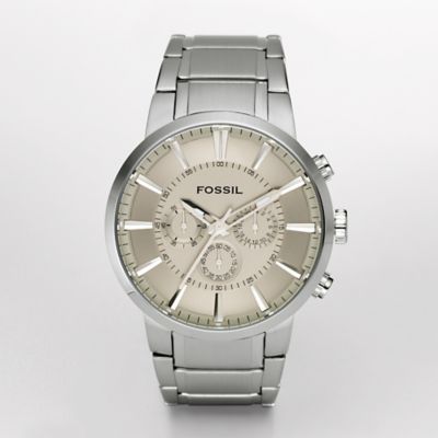 Fossil FS4359 Chronograph Silver Dial