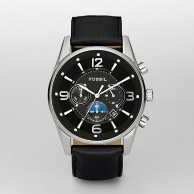 Fossil FS4387 Chronograph Black Dial