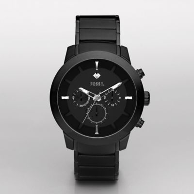 FS4531 - Dress Plated Stainless Steel Watch – Black