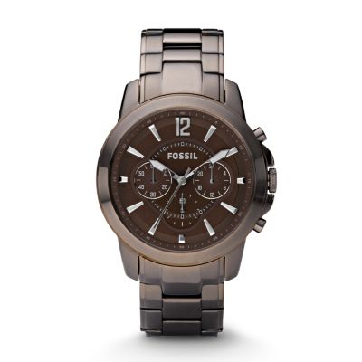 FS4608 - Grant Plated Stainless Steel Watch - Brown
