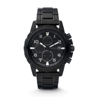 FS4646 - Dean Stainless Steel Watch -  Black