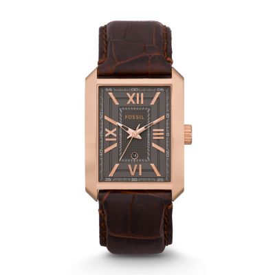 FS4653 - Franklin Three Hand Leather Watch - Brown