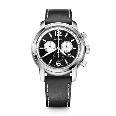 Fossil swiss made sale chronograph stainless steel watch