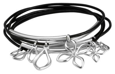 Leather Flower Bracelet (JA1562P)