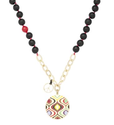 Beaded Genie Pendant
