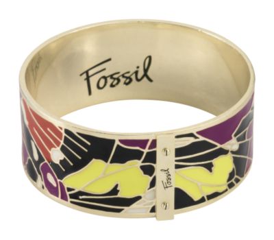 Enamel Butterfly Bangle
